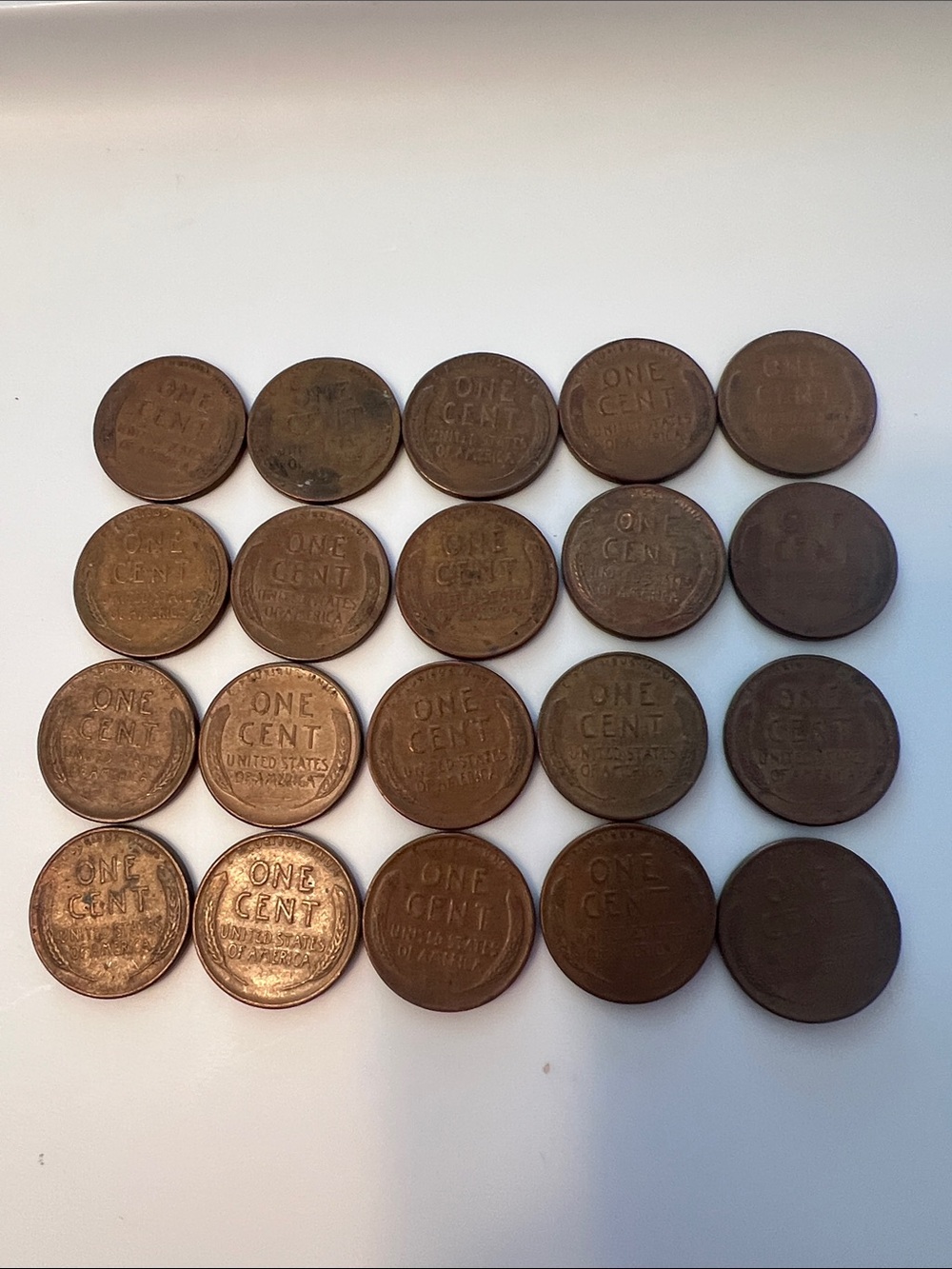 1950’s Wheat Penny Lot - set of 20